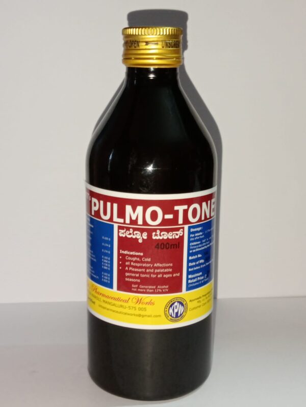 KITT’S PULMO-TONE (400 ml) A Pleasant  and Palatable General tonic for all Ages and seasons